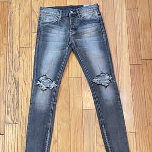 MNML M1 Stretch Zipper Denim [GRAY]